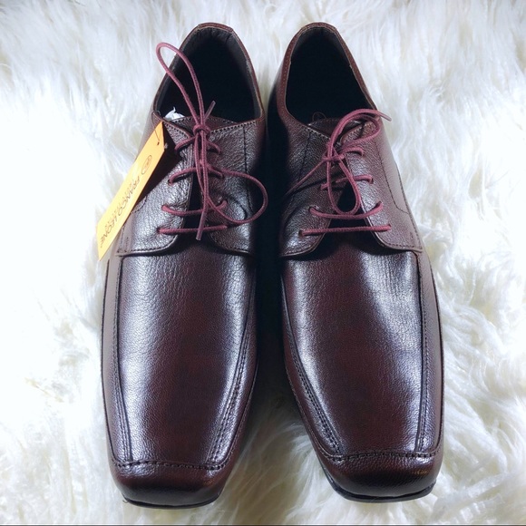 NEW Franco Leone Truly Italian Leather Bordo Shoes - Picture 3 of 9